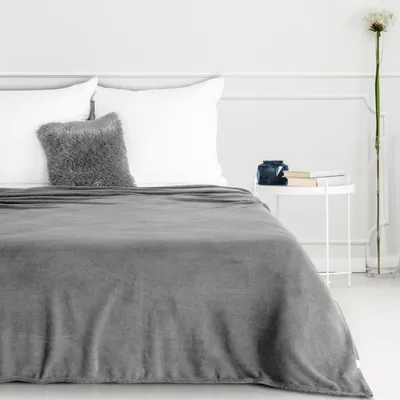 Produktbild von Weiche, klassische Decke SIMPLE1 silber 150x200 cm silber