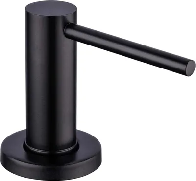 Produktbild von Seifenspender für die Küchenspüle, Handpumpe, integrierte Flasche, Küchenspülenzubehör, Mattschwarz