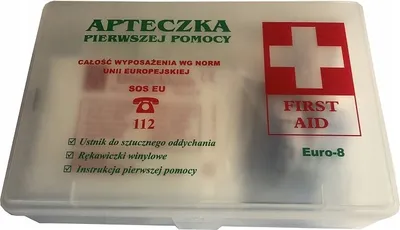 Zdjęcie produktu dla Apteczka Samochodowa Pierwszej Pomocy Kompletna Wg Normy Unii