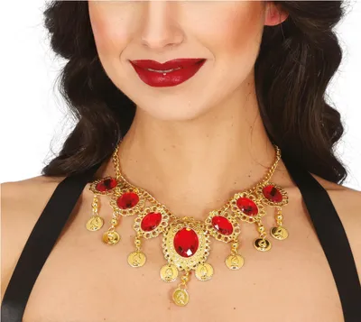 Image de Guirca Collier de rubis métallique One Size