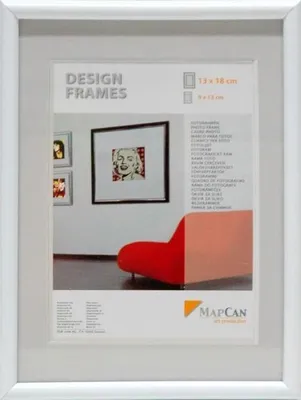 Produktbild von Kunststoff Bilderrahmen Design Frames weiß, 70 x 100 cm