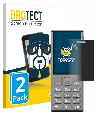 Produktbild von 2x BROTECT Sichtschutzfolie für Nokia 130 Music Anti-Spy Privacy Sichtschutz Blickschutz Folie Blaulicht-Schutz