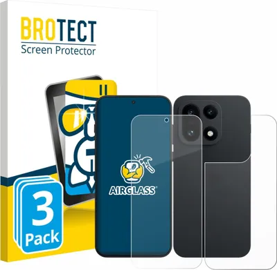 Produktbild von 3x BROTECT Schutzglas für OnePlus 15 (Display+Rückseite) Schutzfolie Panzer Folie Glas Display Schutz klar