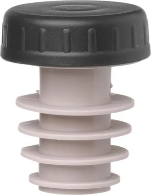 Image de Bouchon avec capuchon, BarUp, noir, 6 pcs, Øxmm