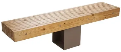 Image de Casa Padrino Banc de jardin - Banc de parc Naturel / Marron 180 cm