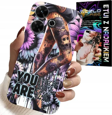 Produktbild von Hülle für Xiaomi Redmi 13 4G - Damenmuster. Für Frauen mit Tattoos