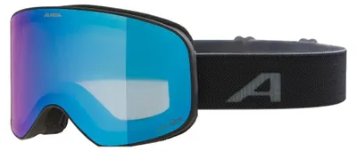 Produktbild von Alpina Sports Slope Q-Lite, doppelte Scheibe, Schwarz, Thermoplastische Polyurethane (TPU), Unisex, Sphärisches Brillenglas, Schwarz