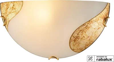 Immagine prodotto di Rabalux 1940 Applique Art gold, E27, bianco-oro, rotonda, classica, ø300mm
