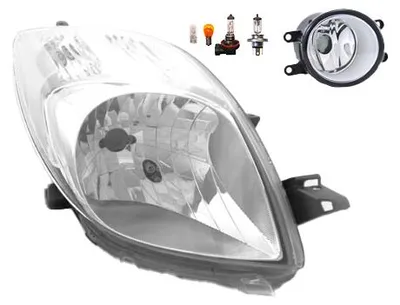 Produktbild von Scheinwerfer passend für Toyota Yaris XP9 01/06-11/08 H4 R + Nebel+Leuc. 811300D120 812100D040 1608422280 3550157L00 3550157L01 812100D Johns