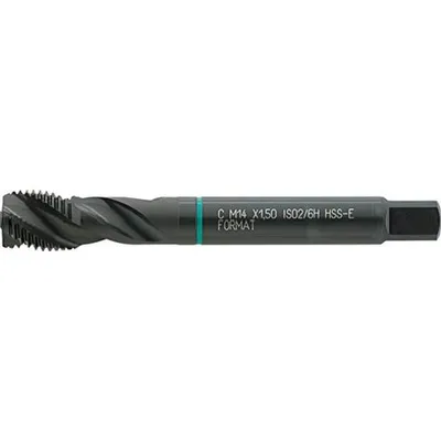 Produktbild von FORMAT Maschinengewindebohrer DIN374 C HSSE UNI dampfangelassen M30,0x1,50, DIN:DIN 374, Schneidstoff:HSSE, Gewinde:M16, Kernloch-Ø:14,50 mm
