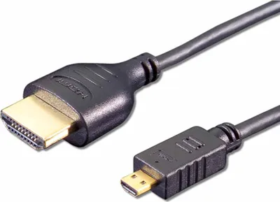 Immagine prodotto di E+P HDMI 11 Cavo di collegamento HDMI da 1,8 m Spina HDMI/spina micro HDMI tipo D