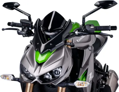 Immagine prodotto di Cupolino PUIG naked sport nero omologato ABE per Kawasaki