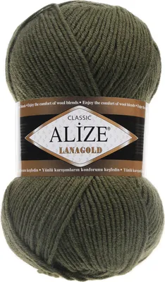 Strickwolle ALIZE Lanagold moosgrün
