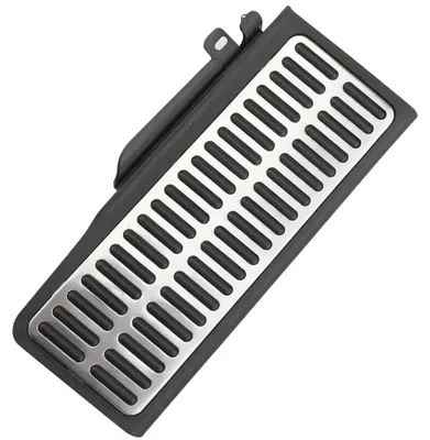 Imagen del producto de Cubiertas para pedales, acero inoxidable, agarre mejorado, estilo con reposapiés para 1 pedal