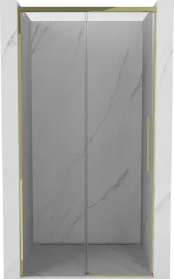 Immagine prodotto di Mexen Rox porta doccia scorrevole 125 cm, trasparente, dorata - 8C2-125-000-50-00