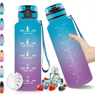 Image de Bouteille d'eau Famanu, sans BPA, de 500 ml à 1,5 L : pratique et sûre pour le sport et la vie quotidienne
