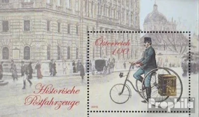Produktbild von Briefmarken Österreich 2016 Mi Block90 (kompl.Ausg.) gestempelt Postfahrrad