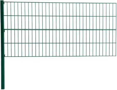 Produktbild von Doppelstabmattenzaun Erweiterung Gitterzaun 80cm RAL6005 Drahtgitter Gartenzaun