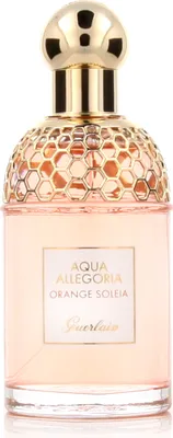A product shot of a bottle of Guerlain Aqua Allegoria Orange Soleia Eau de Toilette.