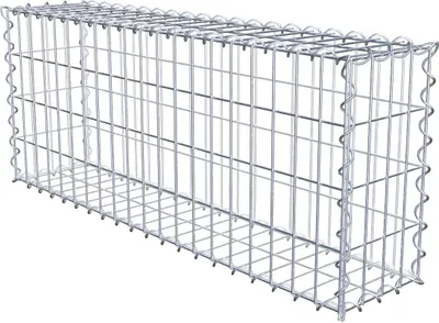 Produktbild von Gabione 100 cm x 40 cm x 20 cm (L x H x T), Maschenweite 5 cm x 10 cm, Spirale