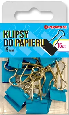 Obrázek produktu pro Klipsy do papieru Penmate Jasnoniebieskie 19 mm TT8325