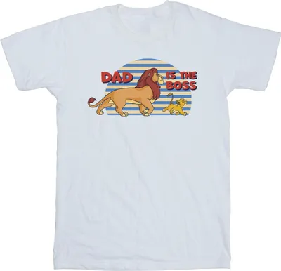 Produktbild von Disney - "The Lion King Dad Boss" T-Shirt für Herren BI32922 (M) (Weiß)