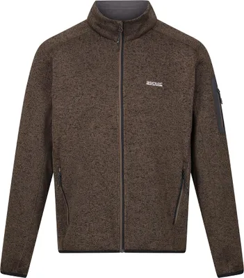 Produktbild von Regatta Herren Newhill Strickfleecejacke ohne Kapuze RMA554 H23 : L : khaki Farbe: khaki Größe: L