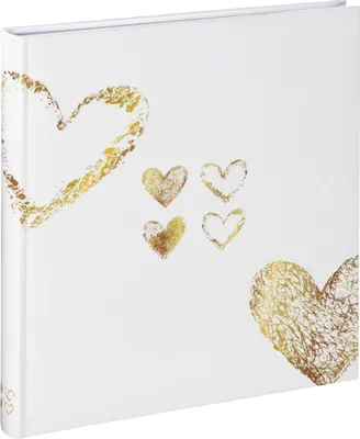 Produktbild von Hama Lazise Gebundenes 50 Seiten Hochzeitsfotoalbum 29x32 Weiß  Weiß One Size