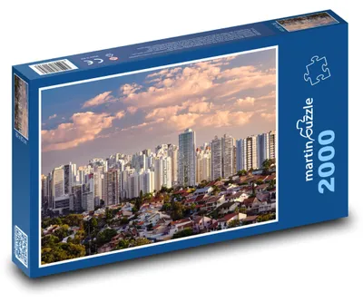 Obrázok produktu pre Puzzle 2000 Mesto pri západe slnka - martinpuzzle