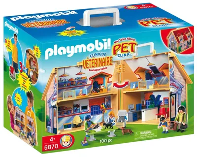 Produktbild von PLAYMOBIL Tierklinik, Kofferform, Spielset (5870)