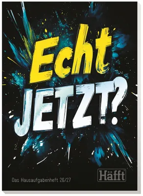 Immagine prodotto di Häfft® Verlag 11102-9 EMGP Häfft® Verlag Quaderno dei compiti «Echt jetzt?» 2026/2027 a righe DIN A5 senza margini, 88 fogli, 1 pz.
