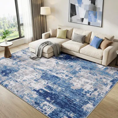 Imagen del producto de Alfombra moderna, 200 x 300 cm, antideslizante y lavable