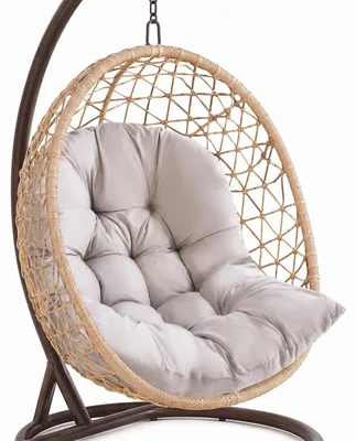 Image de Omgoods - Coussin pour fauteuil suspendu d'extérieur - Coussin confortable en polyrotin