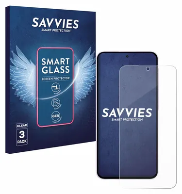 Produktbild von 3x Savvies Schutzglas Folie für Samsung Galaxy A56 5G (case-friendly) 9H Panzer Schutzfolie Glas Displayschutz klar transparent
