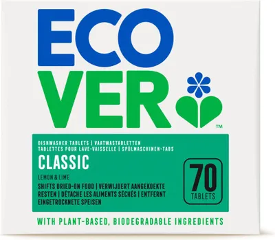 Produktbild von Ecover - Geschirrspültabs Classic - Zitrone & Limette - 70 Tabs - 1 Stück