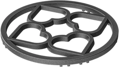 Produktbild von 19 cm Durchmesser Wok-Einsatz aus Gusseisen mit rutschfester Oberfläche für gleichmäßiges Garen