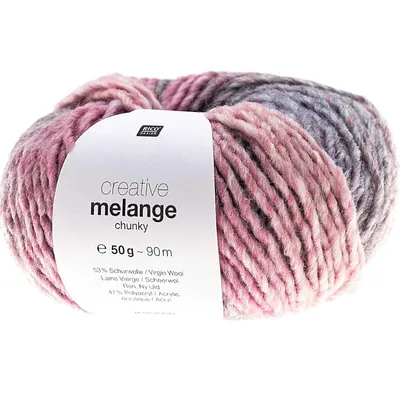 Produktbild von Rico Design | Creative Melange chunky | 50g 85m rosa blau