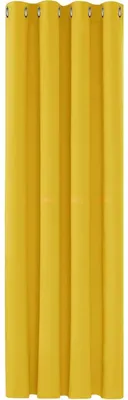 Produktbild von Verdunkelungsgardinen mit Ösen, blickdicht, Thermogardine, Kälteschutz, Hitzeschutz, 160x132 cm, Senfgelb, 1 Stück