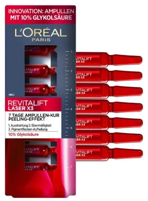 Productafbeelding van L'Oréal Glykolová, 7-daagse kuur met ampullen, 1,3 ml