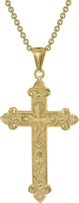 trendor 39044 Herren-Halskette mit orthodoxem Kreuz Gold auf Silber 925 1