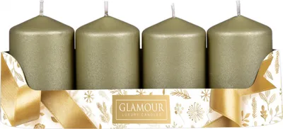 Immagine prodotto di Nohel Garden Candela dell'Avvento PEGAS STRUKTUR graffiata d5x9cm 4pz