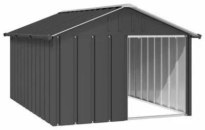 Image de Caisse pour chien – Maison pour chien – Abri pour chien – Cage pour animaux – Cage de transport pour chien – Acier galvanisé – Intérieur spacieux – Résistant aux intempéries