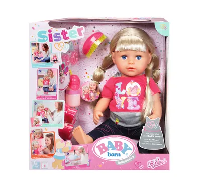 Produktbild von BABY born® Interactive Sister Puppe; 820704