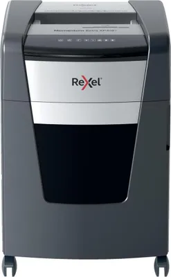 Produktbild von Rexel XP418+ Aktenvernichter mit Partikelschnitt P-4, bis 18 Blatt, grau