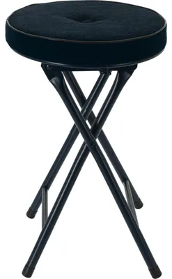 Produktbild von Home & Styling Beistellhocker - klappbar - blau - 49 cm