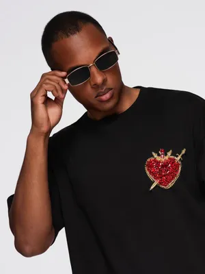 Produktbild von Ombre Clothing Kurzarmhemd für Männer Extravorn schwarz XL