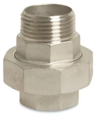 Produktbild von Gewindefitting Edelstahl Verschraubung 1 1/2" IG x 1 1/2" AG Typ konisch