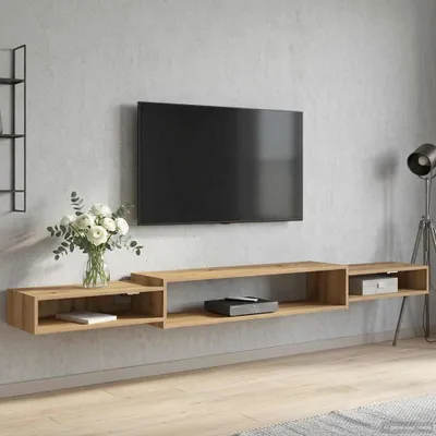Immagine prodotto di vidaXL Mobile TV da parete con supporto a muro in rovere Artisan
