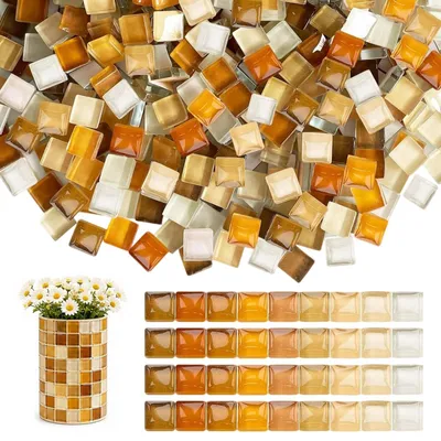 Productafbeelding van Set van 1100 Gladde Mozaïektegels 1 x 1 cm