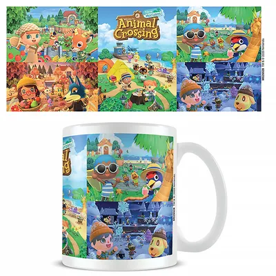 Zdjęcie produktu dla PYRAMID Animal Crossing (Seasons), Pojedyńczy, 0,315 l, Kubek, Uniwersalne, Wielobarwny, Biały, Ceramika